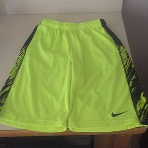 Neon yellow Nike shorts